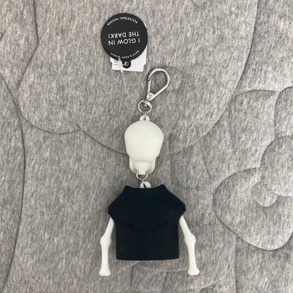 Bath And Body Works Skeleton Hand Sanatizer Holder Black White